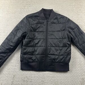 Lululemon Nonstop Reversible Bomber Jacket Womens 6 Black Insulated Nylon Zip